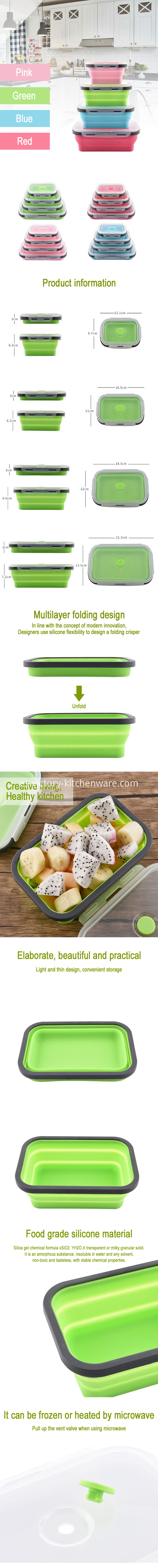 caja plegable de silicona silicone folding box
